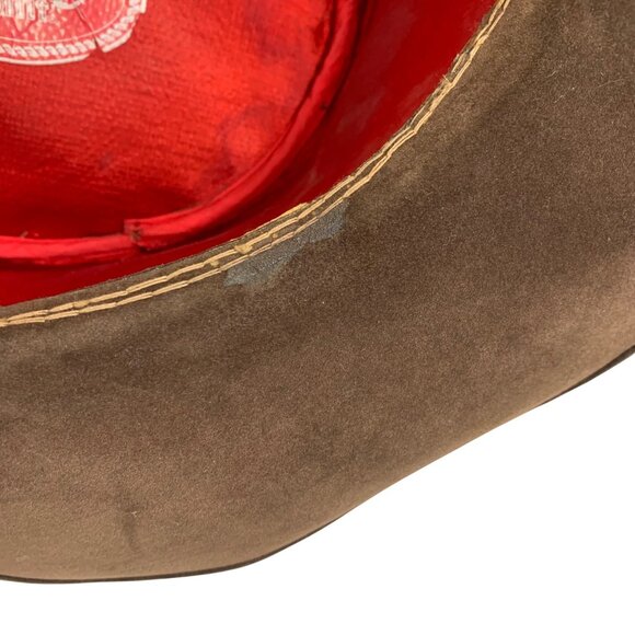 Vintage Bailey U-Rollit Dark Brown Velvet Felt Cowboy Western Hat USA - Picture 7 of 13